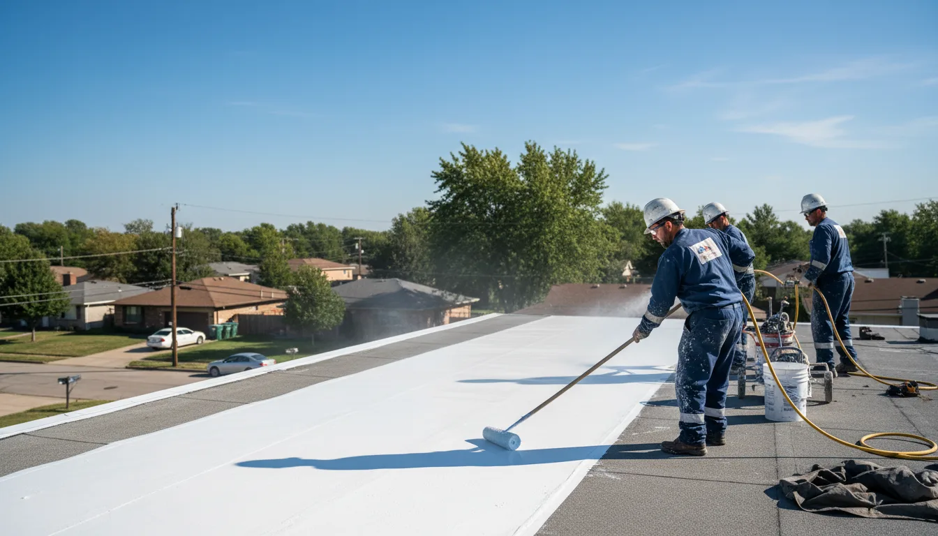 Commercial roof coating in New Castle, PA near me